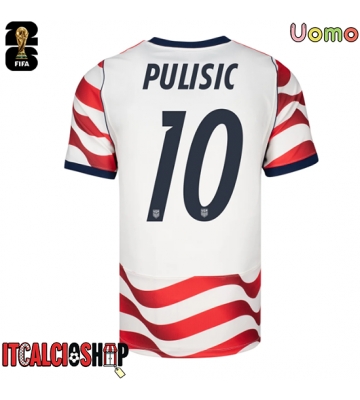 Stati Uniti Christian Pulisic #10 Prima Maglia Mondiali 2026 Manica Corta